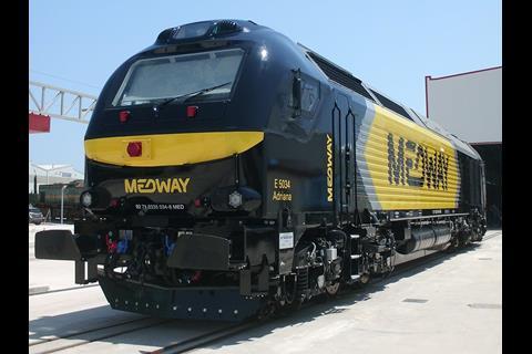 Four Stadler Euro 4000 locomotives are to be leased from Alpha Trains by Medway for use on freight services between Spain and Portugal.